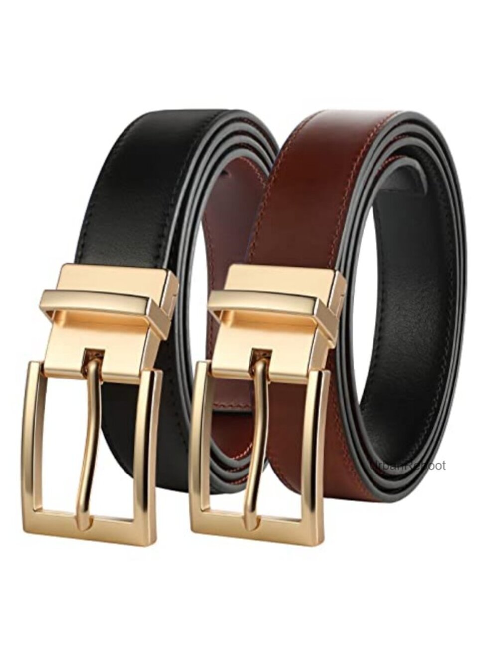 Men's Reversible Italian Leather Belt Trim to Fit Dress Casual
